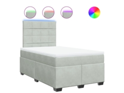 Box Spring Bed, Box Spring Beds Vidaxl Cinzeto Veludo (120 X 200 Cm)