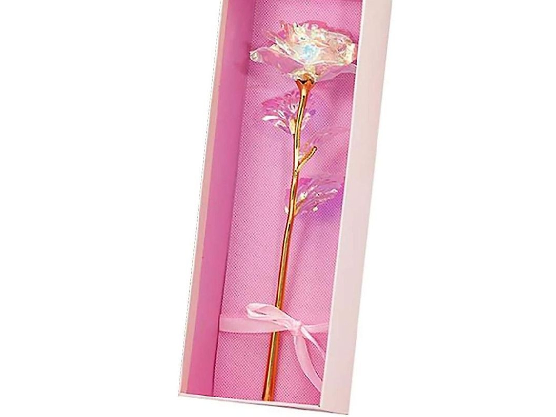 Nova Line roseira 24k Cristal Placada, Presente Romantic para Namorada, Esposa, Melhores Presentes para Ela