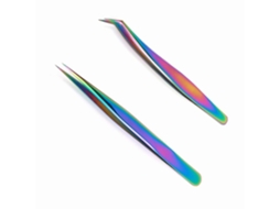 Conjunto De 2 Pinças Para Decoração De Unhas - Extensão De Cílios
