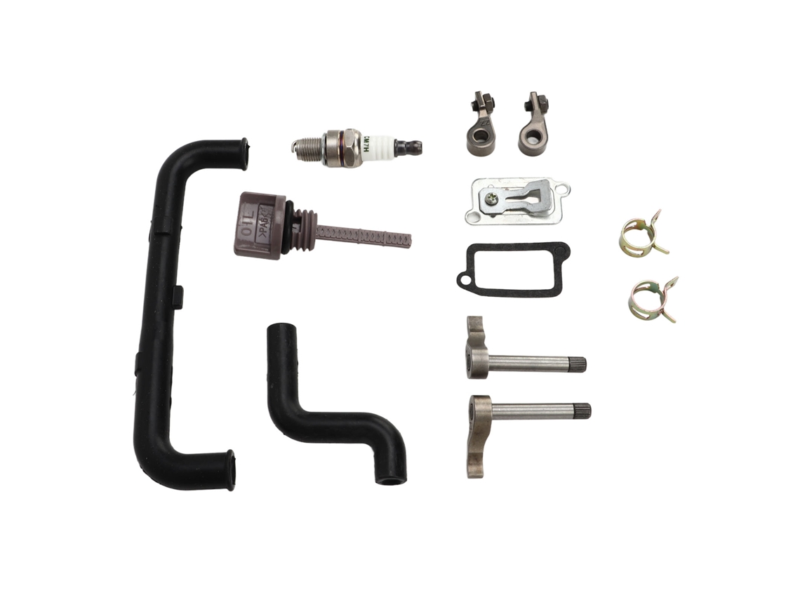 Kit de substituição da peça de retenção do balancim do motor do cortador de grama e tubo de óleo para GX25 HHT25S