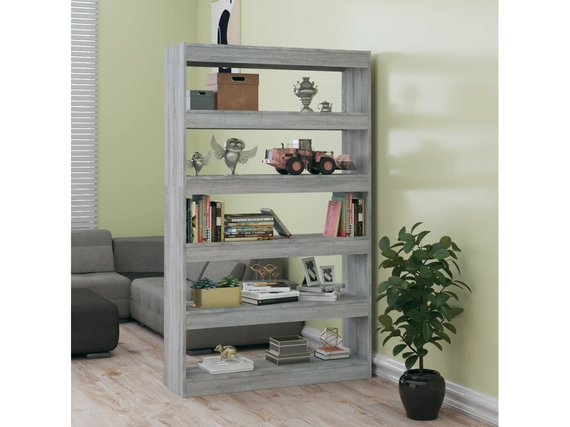 Vidaxl Estante/divisória 100x30x166 Cm Cor Sonoma Cinza