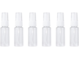 Frascos Spray Pet De 60ml, Leves E Fáceis De Limpar, Pacote Com 6 Unidades.