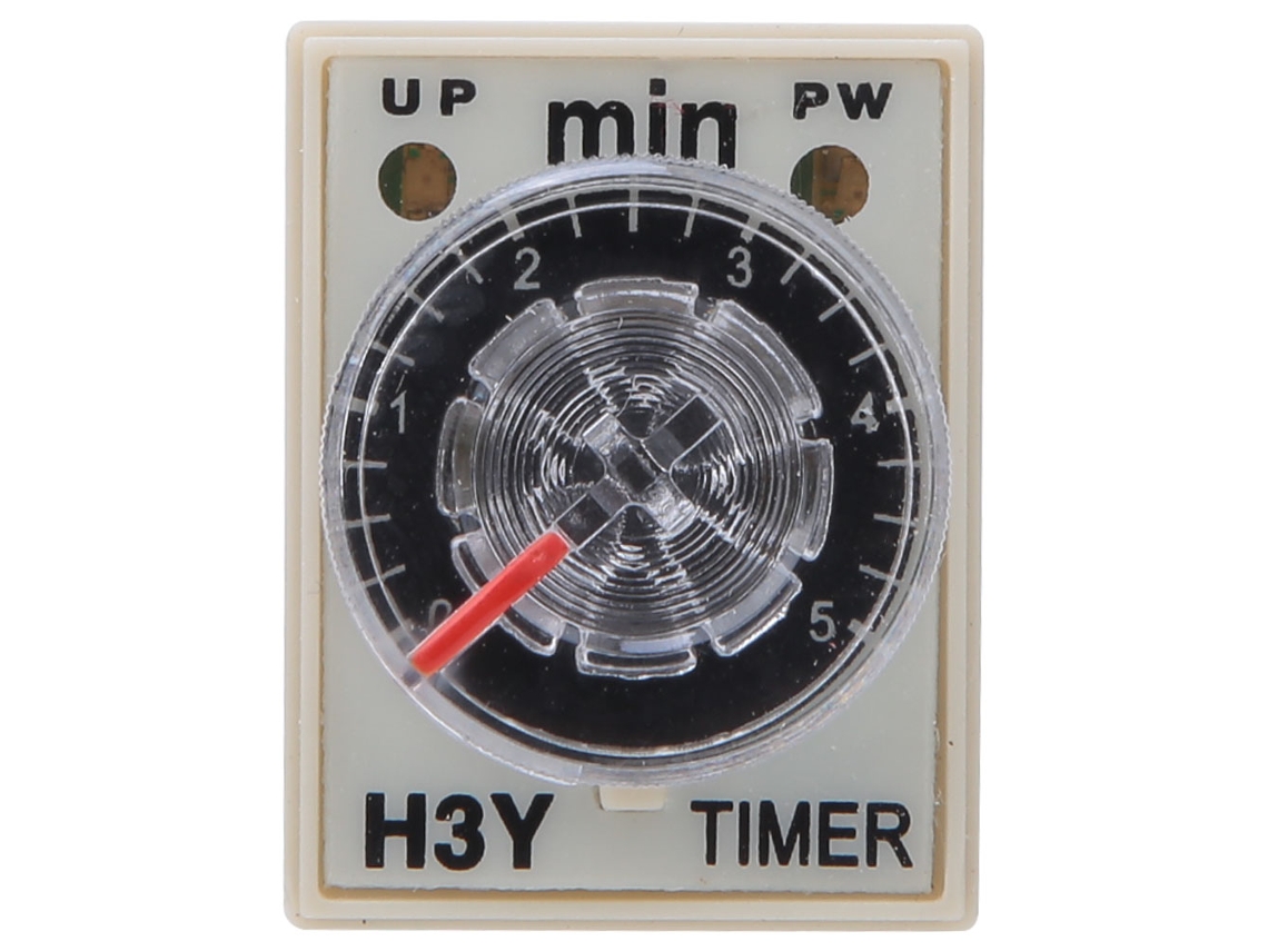 Relé de Tempo H3Y 2 8 Pines Ajustável 0.5 Minutos 12vdc