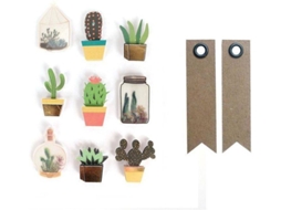Etiquetas GRAINE CRÉATIVE Botânico e Cactus (29 Und)