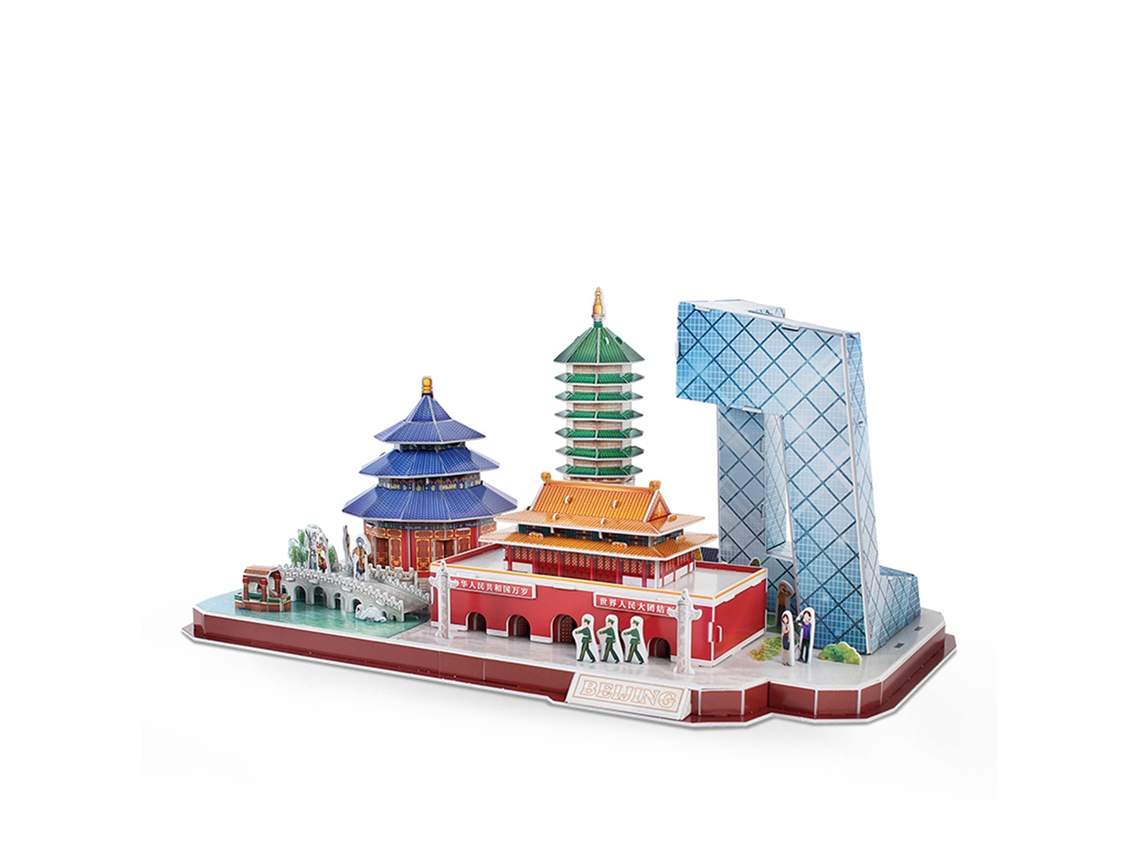 Quebra-cabeça 3d City Line Pequim 41x23x20cm.