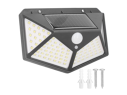 2026 lâmpada de Parede Solar com 100 Leds, Luz de Indução Corporal Impermeável para Corredor e Varanda