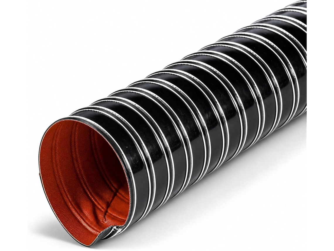 Mangueira de Silicone para Duto de Ar com Fio de Aço Resistente ao Calor até 300°C para secadoras S/MARCA