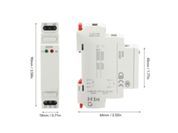 Laxiscreed Relé Auxiliar Intermediário Com Led, 5a/16a, 12-240v Ac/dc, Circuito Auxiliar Confiável