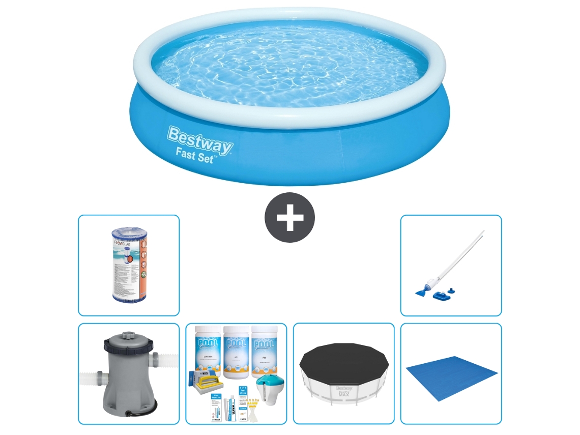 Bestway Piscina Bestway Fast Set Redonda - 366x76 Cm - 7-peças S21432