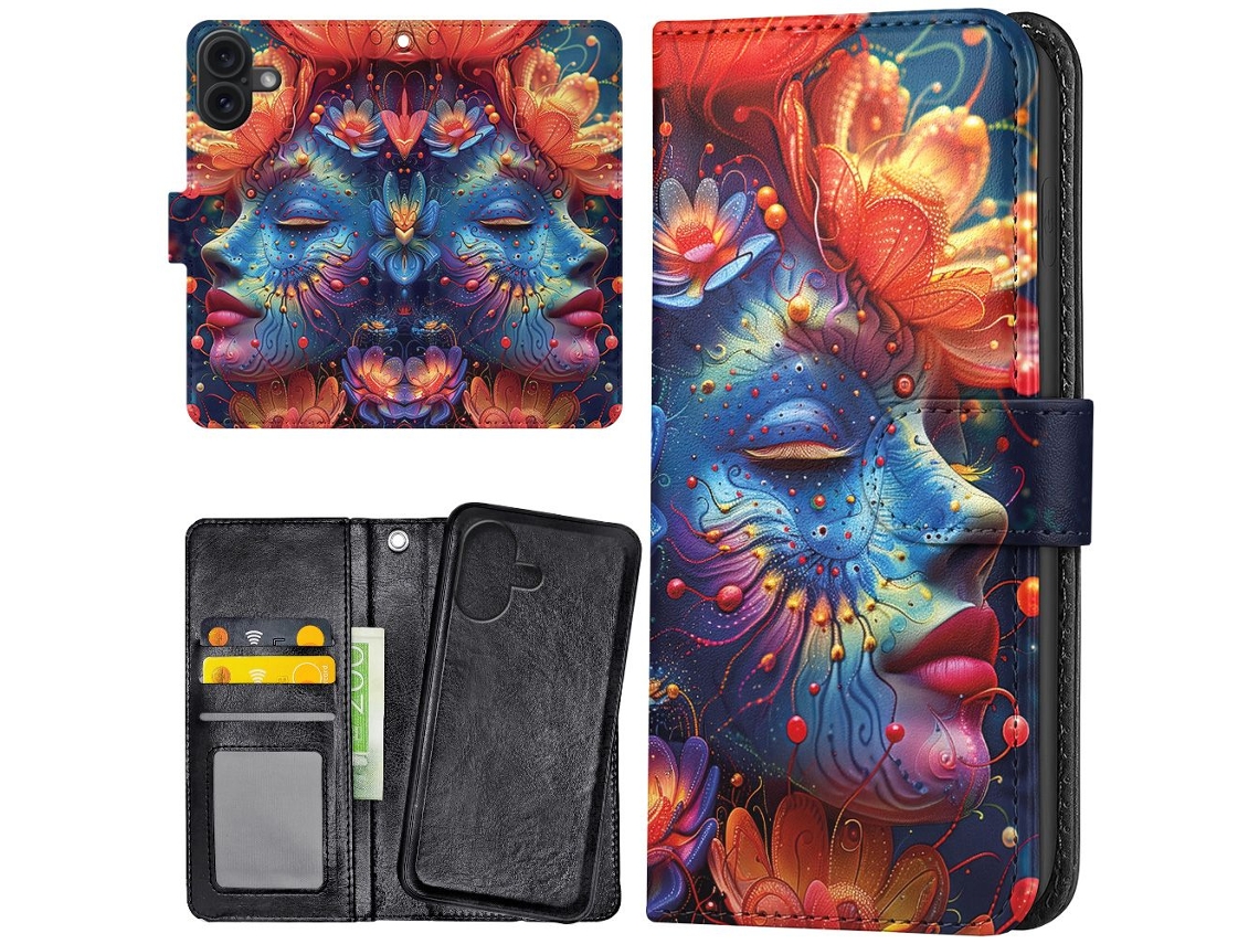 Capa Carteira Psicodélica Para Iphone 17