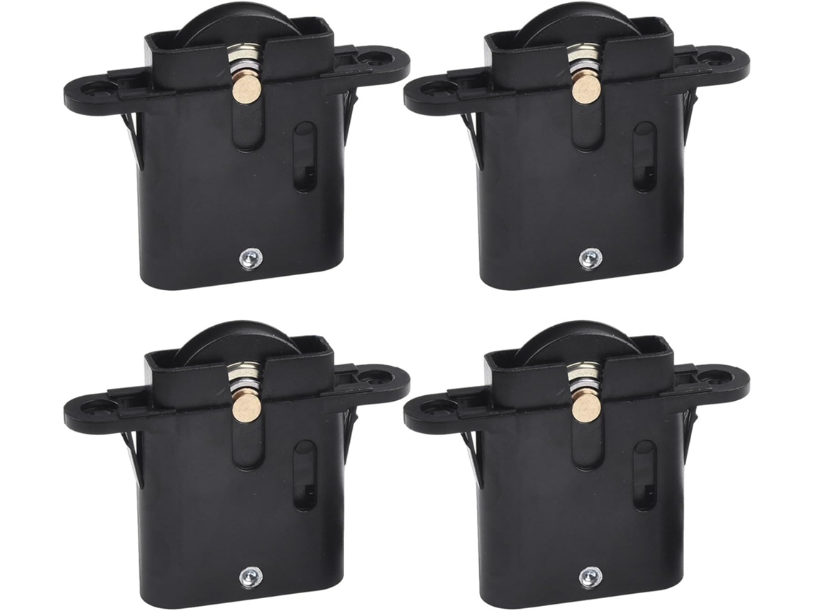 Conjunto De 4 Roletes Para Portas Segurança Com Tela, Rodas Aço Inoxid