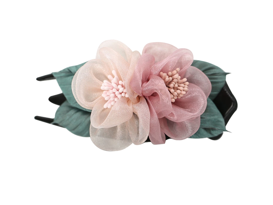 Novo Estilo de Flor de Seda Grampo de Cabelo Bandeja Grampo de Cabelo para Mulher JEDBESETZT
