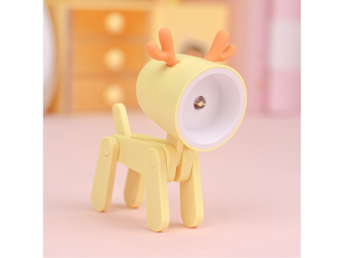 2026 lâmpada de Noite Mini Kawaii com Suporte para Telefone Led Decorativa Cervo Amarelo