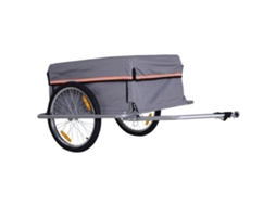 Trailer Dobrável para Bicicleta (carga 40kg, Engate, 140x88x60cm)