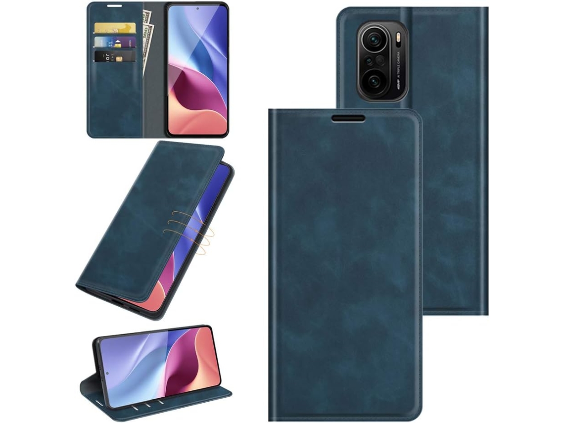 Capa Ímã Interno Protetora para Xiaomi Xiaomi Poco F3 HONGWE. Anti-Choque Azul