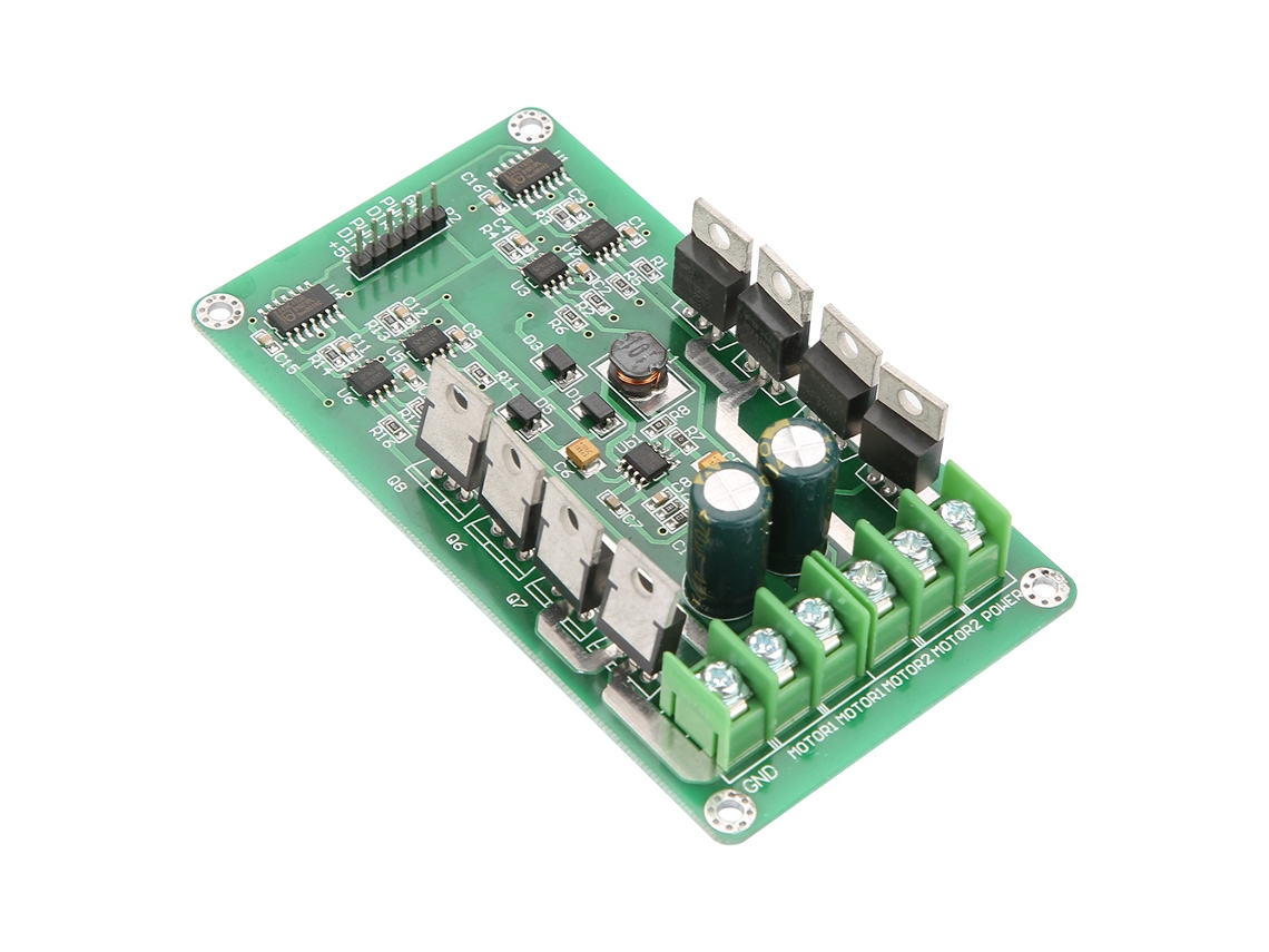 Laxiscreed Controlador De Motor Dc Dual-channel Irf3205 Com Ponte H E Função De Travagem
