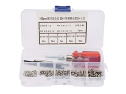 Kit De Reparo De Insertos Roscados Em Aço Inoxidável, 105 Peças, M3x0, 5