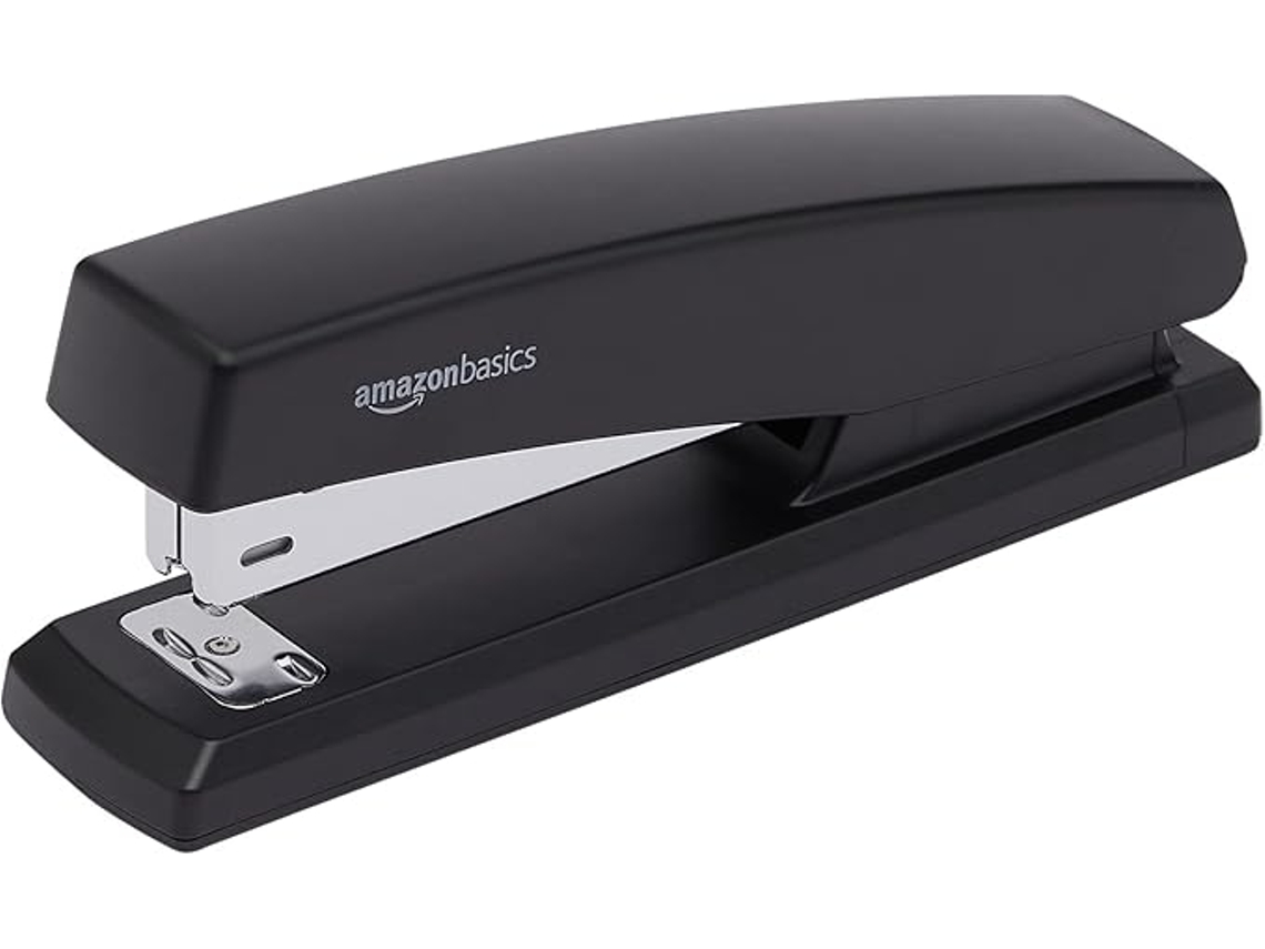 Grampeador Basics Com 1000 Grampos, Preto, Pacote Com 1 Unidade Aquaforge