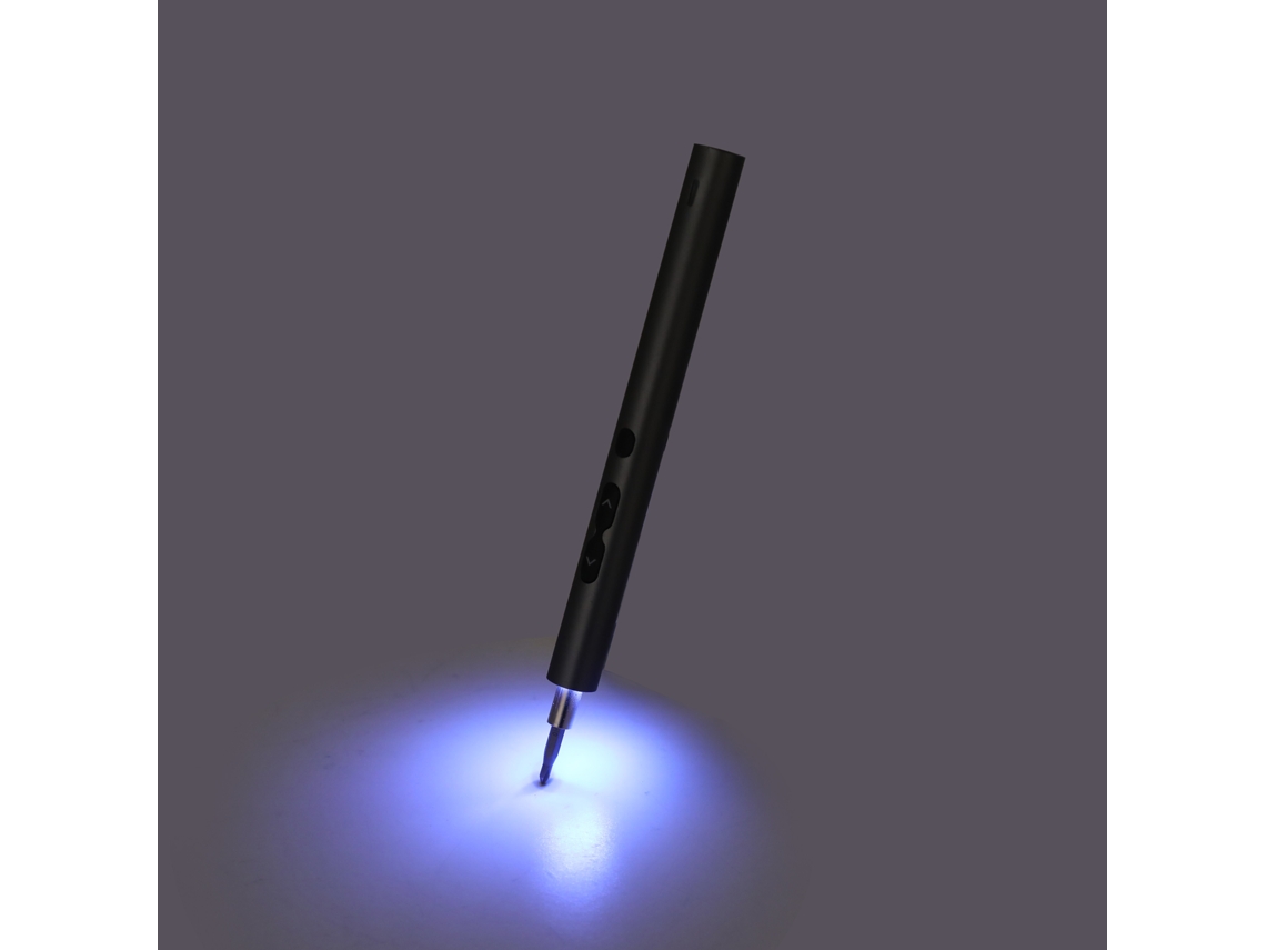 Conjunto de Parafuso Elétrico Sem Fio 28 em 1 com 24 Bits, 200r/min, 0.35n.m, Led, Recarregável Type c para Reparos Eletrônicos YURU