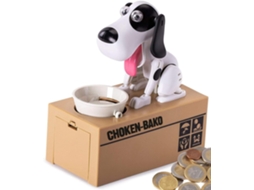 Cofrinho Forma Cachorro Faminto Brinquedo Mastigar