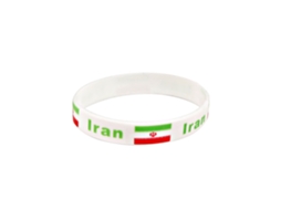 Pulseira Silicone Bracelete Bandeira Nacional Copa Mundo Irã