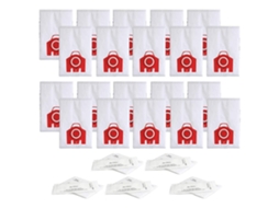 Pacote Com 20 Sacos Para Pó Para Miele S200, S300, S600, S4 S6 Compact C2 C1 Series Zeuxo