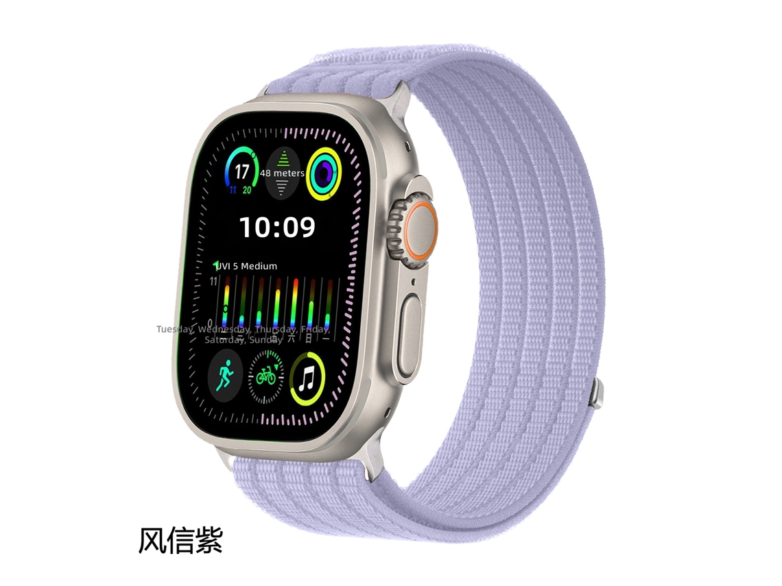 Alça para Apple Watch S11/10/9/8 em Nylon Respirável Tipo Loop CHABERLU