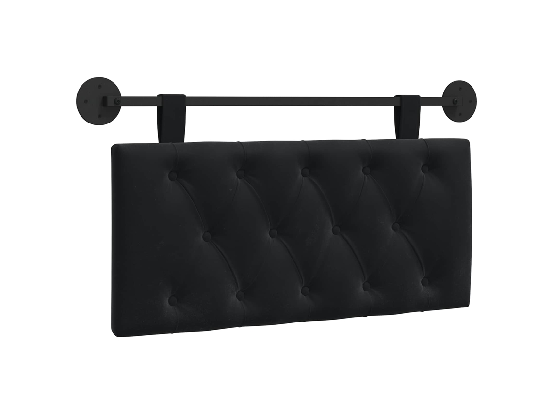Cabeceira Suspensa com Luz Led Preto Veludo MAISON EXCLUSIVE