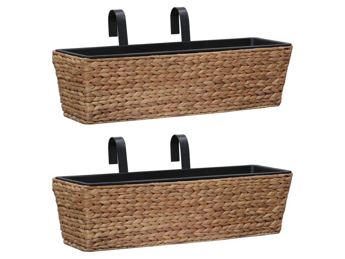 Vidaxl Floreiras De Pendurar 2 Pcs Jacinto De Água