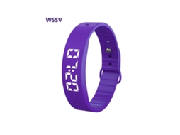 Pulseira Inteligente W5sv Com Visor Digital, Alarme Vibratório E Monitoramento Do Sono
