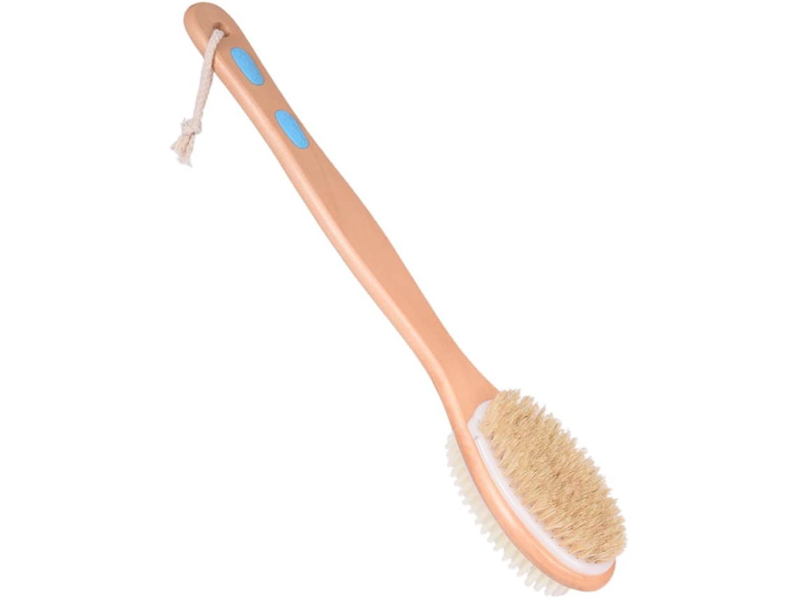 Escova De Banho Silicone Dupla Face Antiderrapante Zerodeko Com Cerdas Rígidas Para Massagem, Uso No Banheiro E Em Casa