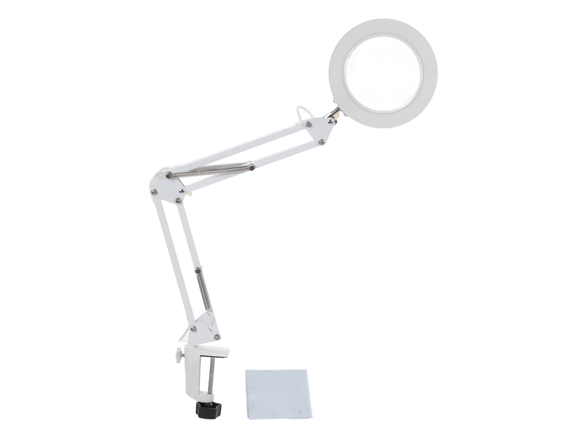 Lupa Com Luz Ajustável 3 Temperaturas 11 Brilhos 5x Clip Metal Clamp Light