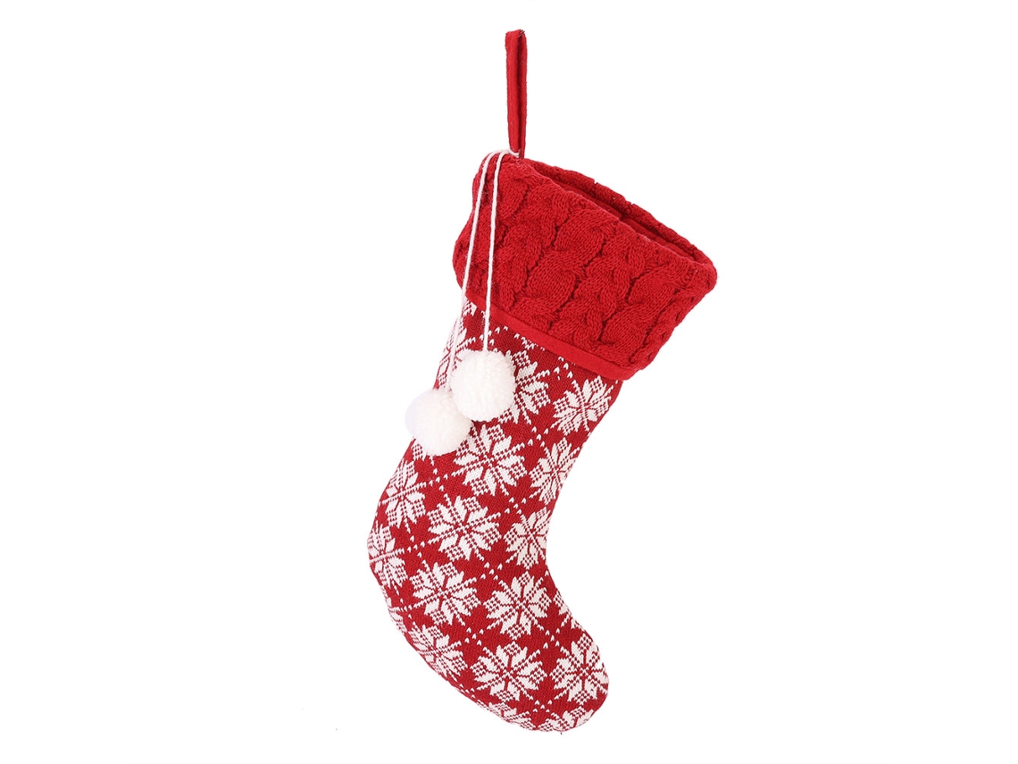 Meia de Natal Decorativa Saco Presente Casa Festa Decoração