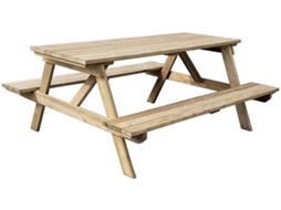 Mesa De Piquenique Para Adultos Gardenia 180 X 150 X 75 Cm 6/8 Pessoas Habitat Et Jardin