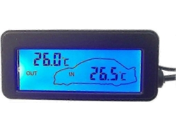Termômetro Interno E Externo De Carro Dc12v Termômetro Digital Com Retroiluminação Para Carro Mini Lcd O Ly Ebike