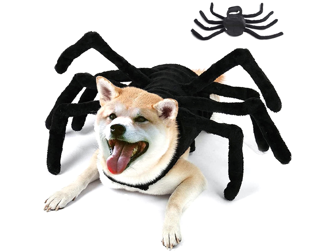 Trajes de Halloween para Cães Fantasia de Aranha para Festa de Halloween  para Cães Médios Pequenos Gatos Estilo 2