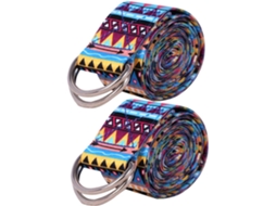 Conjunto De 2 Faixas Elásticas Resistência Para Exercícios Glúteos E Fortalecimento Muscular, Ideais Treino Em