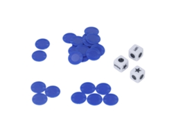 Juego De Dados Left Right Com 3 Dados E 24 Peças De Acrílico Resistente Para Festa Com Amigos