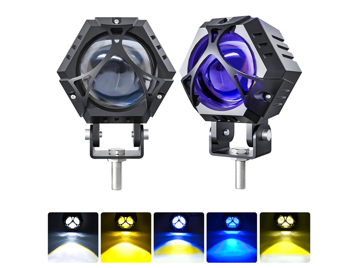 Motorcycle Driving Lights 2 Pack Round Led Fog Lights For Atv Car Suv