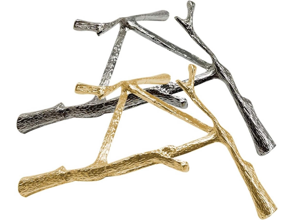 Suporte Para Esferas De Cristal Metal Pequenas Shineofi, Conjunto De 2 Peças, Base Triangular Dourada E Prateada Para