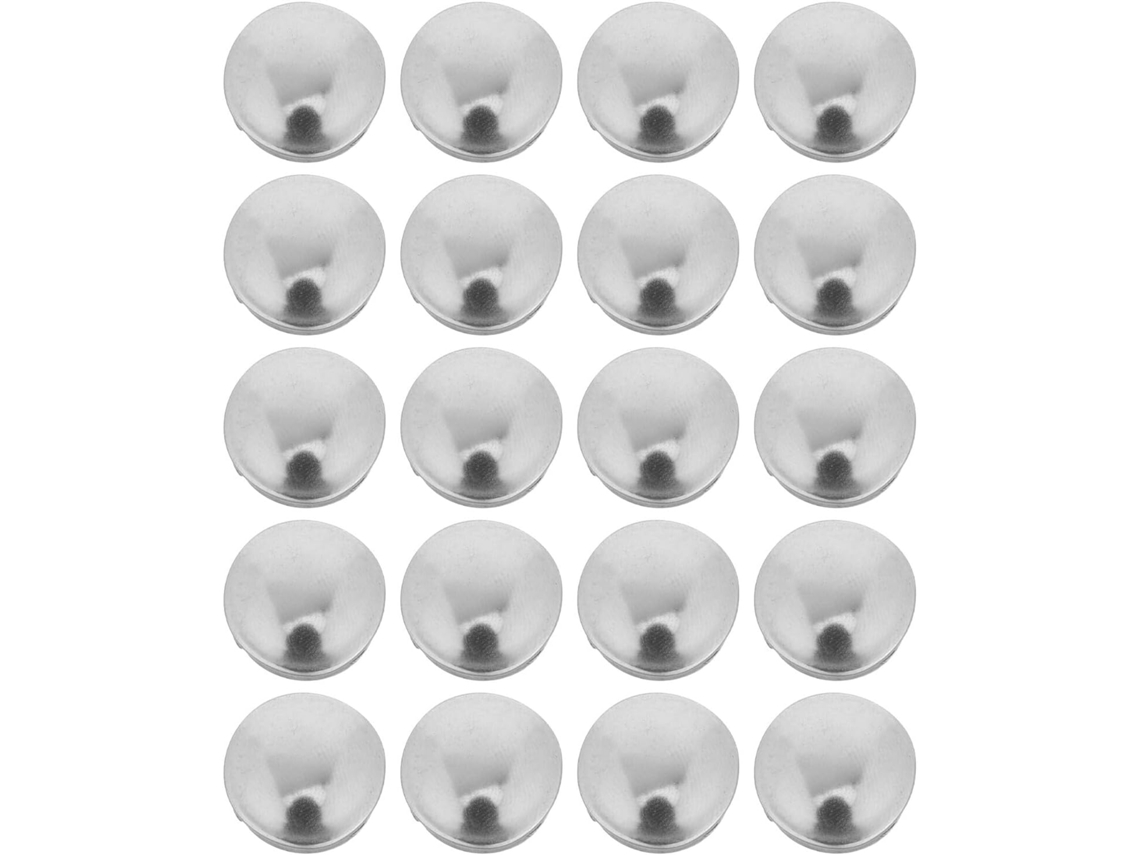 Conjunto De 20 Tampas Redondas Aço Inoxidável Para Tubos, Ideais Para Proteção Contra Poeira Em Móveis E Artesanato
