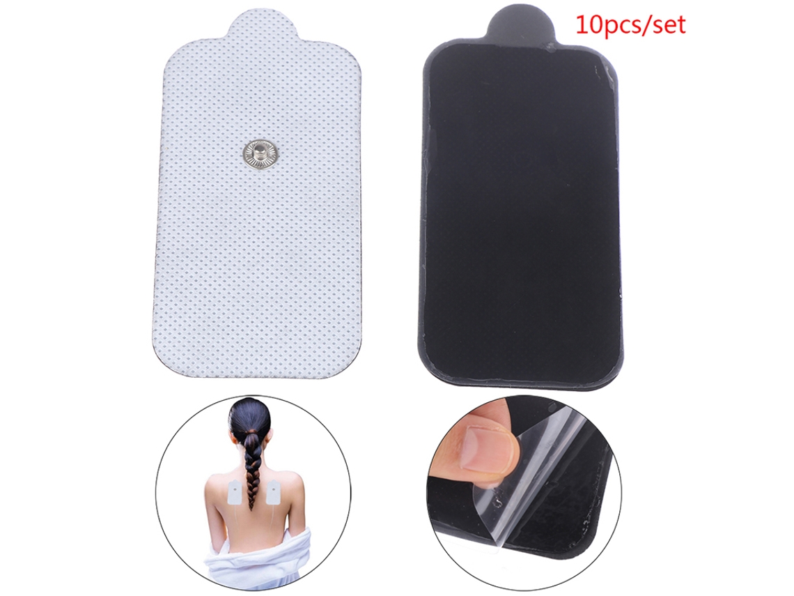 Lurelia Eletrodos 10 Peças 9 Cm Reutilizáveis Hidrogel Não-tecido Branco Uso Versátil