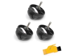 3 pçs conjunto de rodízio roda dianteira para irobot roomba 500 600 700 800 900 série aspirador robótico acessórios reposição