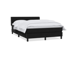 Maison Exclusive - Cama Com Molas/colchão 160x210 Cm Veludo Preto