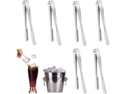 Conjunto de 6 Pinças de Cozinha em Aço Inoxidável BRILVIBERA