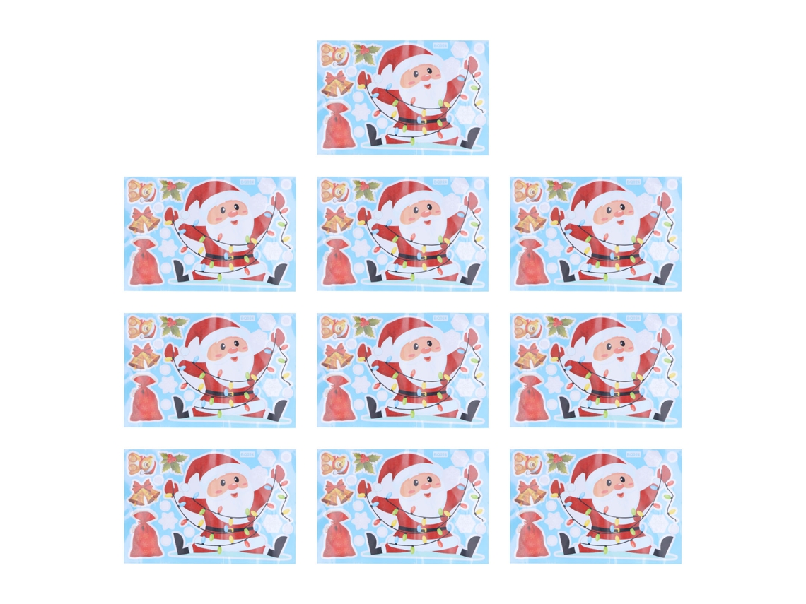Stickers De Natal Autoadesivos Decorativos Para Loja