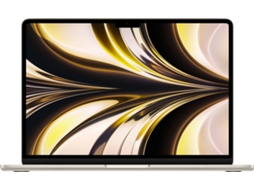 MacBook Air APPLE Luz das Estrelas (13.6'' - Apple M2 8-core - RAM: 8 GB - 256 GB SSD - GPU 8-core)
