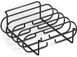 Grelha Para Costelas De Churrasco Com 4 Compartimentos E Revestimento Antiaderente | Ideal Para Assa Gokoco