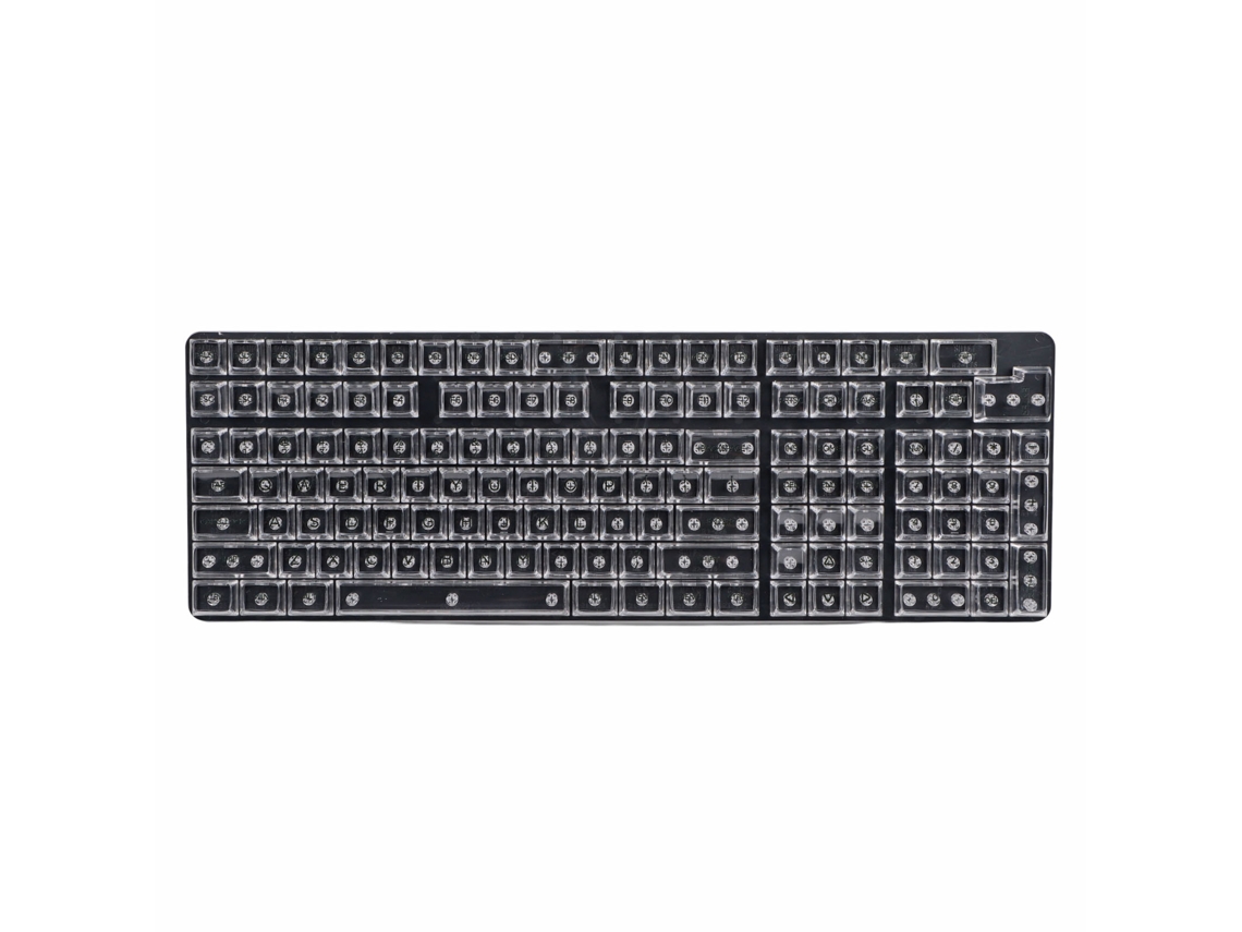 Baoj-2026novo132 Keycaps De Teclado Mecânico Transparente