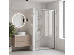 Porta De Chuveiro Rea Primo Swing 90 Chrome